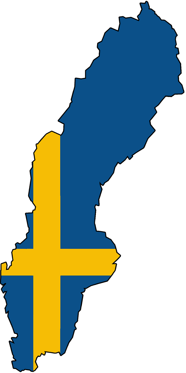 Zweden vlag Daktent