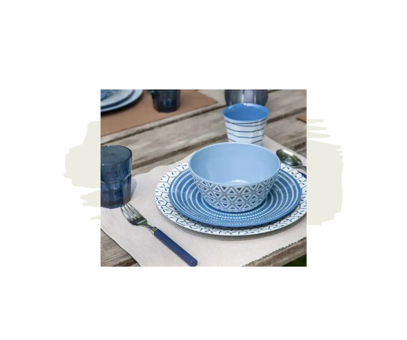 16-Delig Mix & Match Servies Bo-Camp Daktent op Reis Hoover