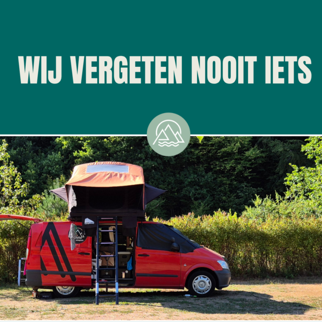 Wij vergeten nooit iets Daktent op Reis